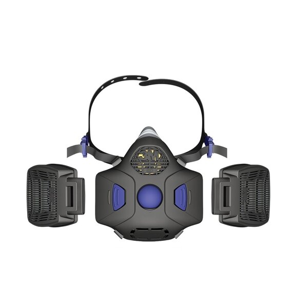 Demi-masque 3M HF-800SD Secure Click avec membrane parlante. Disponible dans la boutique en ligne IBZ Industrie AG